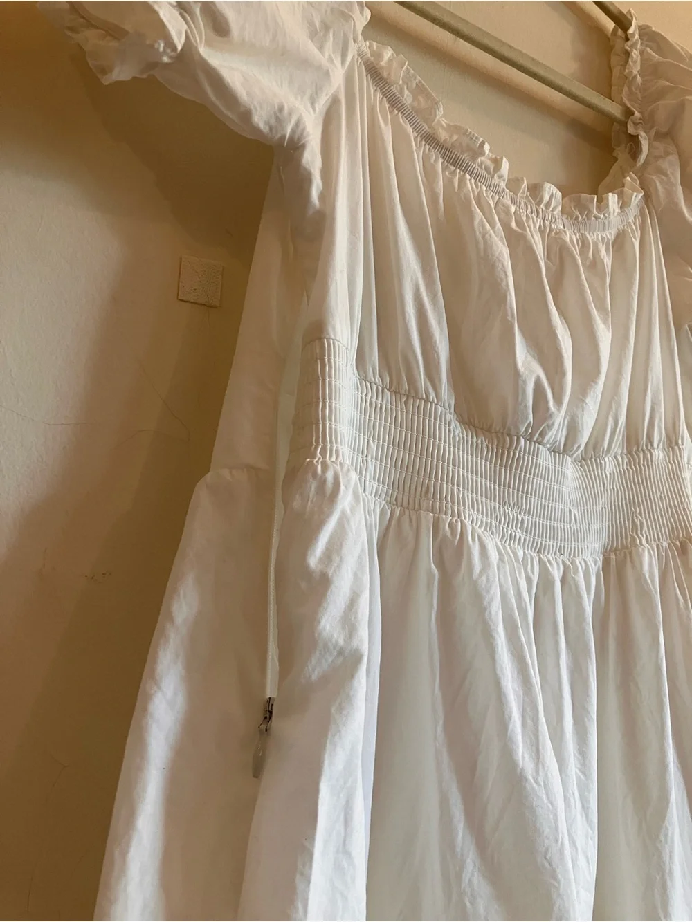 ASTR The Label White Tiered Dress with Sweetheart Neckline Graduation Bridal - Picture 9 of 15